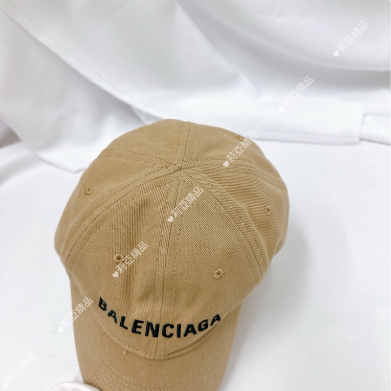 莉亞精品♡ BALENCIAGA 棒球帽 卡其色 L 58cm 二手美包-6