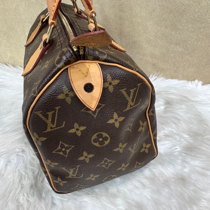 LV Speedy25 老花手提波士頓包-3