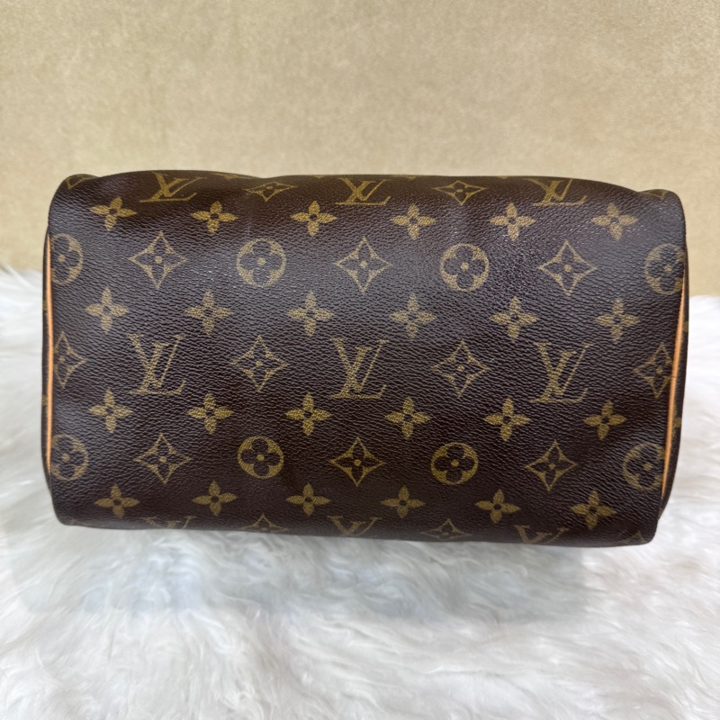 LV Speedy25 老花手提波士頓包-4