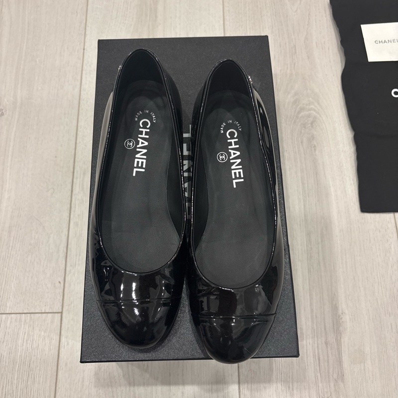 Chanel 女鞋 亮皮 珍珠跟-5