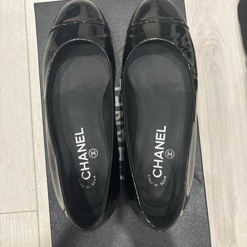 Chanel 女鞋 亮皮 珍珠跟-7