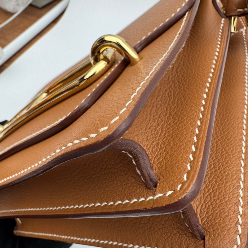 🌈Hermes🧡Mini Roulis 19🧡金棕金扣🧡98新🌟evercolor皮🌟-6