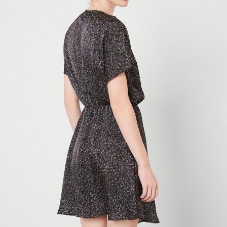 全新AMERICAN VINTAGE 法式印花涼感短袖洋裝 M-L可穿-3