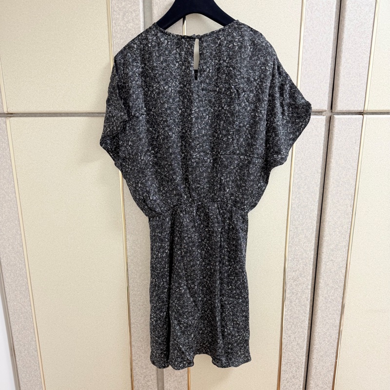 全新AMERICAN VINTAGE 法式印花涼感短袖洋裝 M-L可穿-5