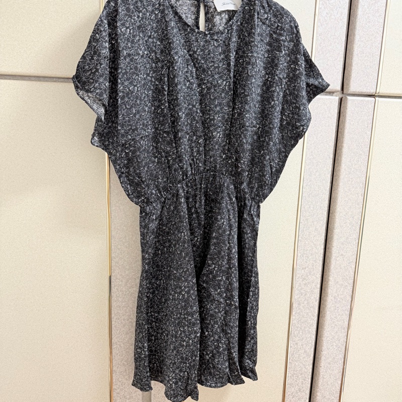 全新AMERICAN VINTAGE 法式印花涼感短袖洋裝 M-L可穿-8