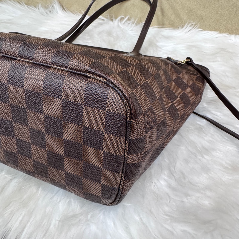 LV Neverfull PM 咖格手提肩背包-6