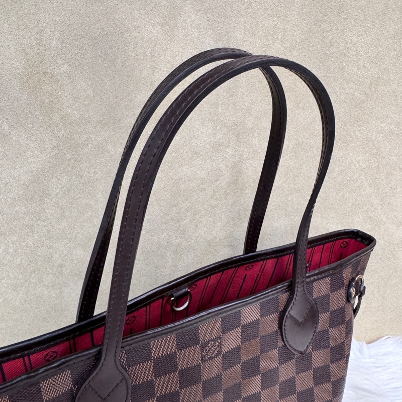 LV Neverfull PM 咖格手提肩背包-7