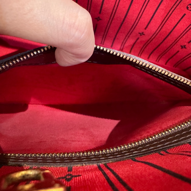 LV Neverfull PM 咖格手提肩背包-9