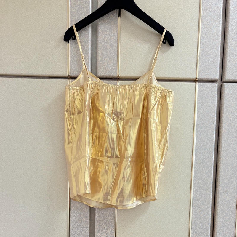 全新法國品牌Des Petits Hauts 時尚金色上衣 S~L可穿-1