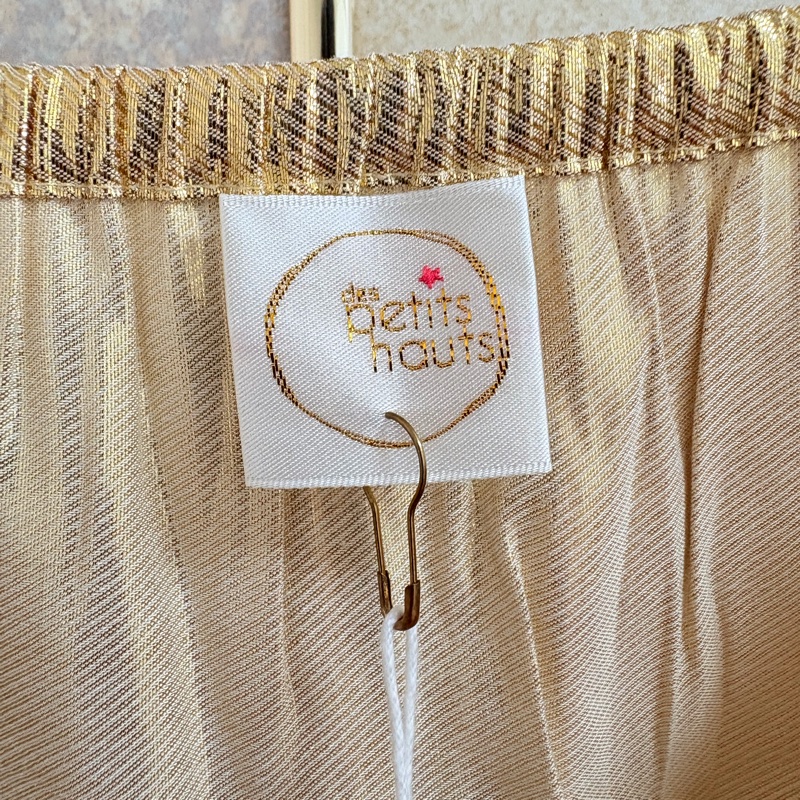 全新法國品牌Des Petits Hauts 時尚金色上衣 S~L可穿-2
