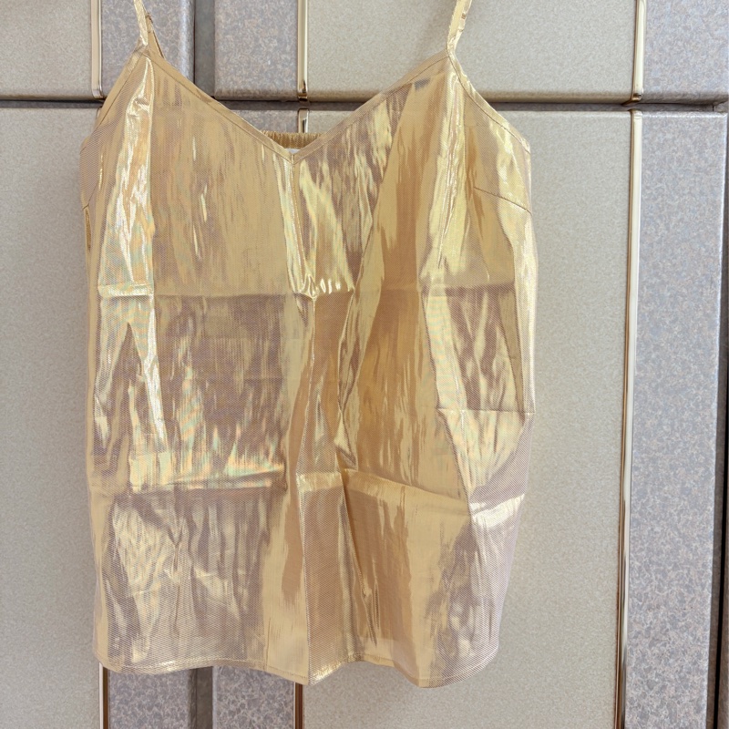 全新法國品牌Des Petits Hauts 時尚金色上衣 S~L可穿-5