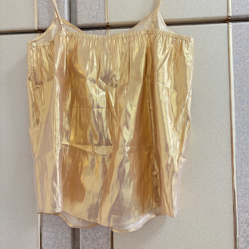 全新法國品牌Des Petits Hauts 時尚金色上衣 S~L可穿-6