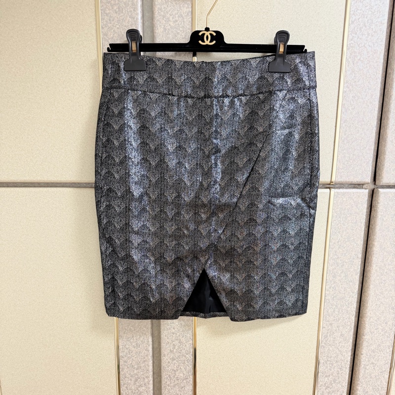 全新法國品牌I’atelier Marey金屬感短裙 M-L可穿-0