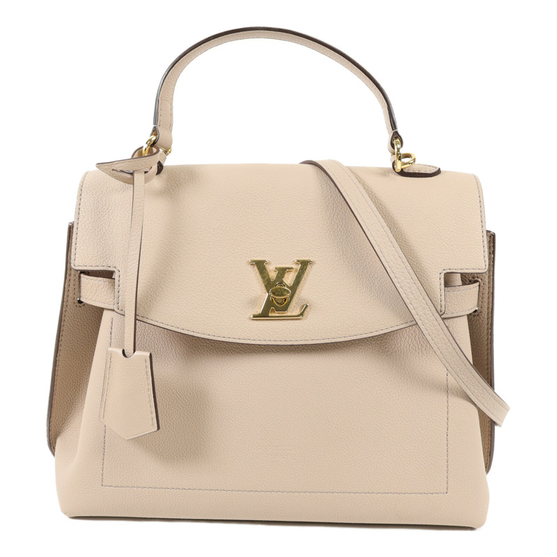LOUIS VUITTON 牛皮皮革Lockme Ever金扣手挽肩背兩用袋-0