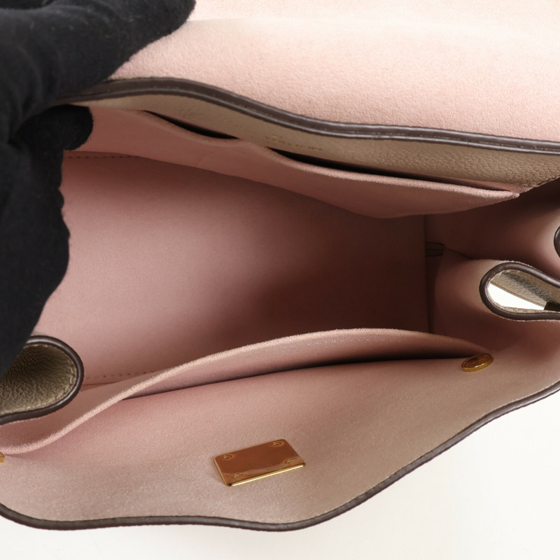 LOUIS VUITTON 牛皮皮革Lockme Ever金扣手挽肩背兩用袋-4