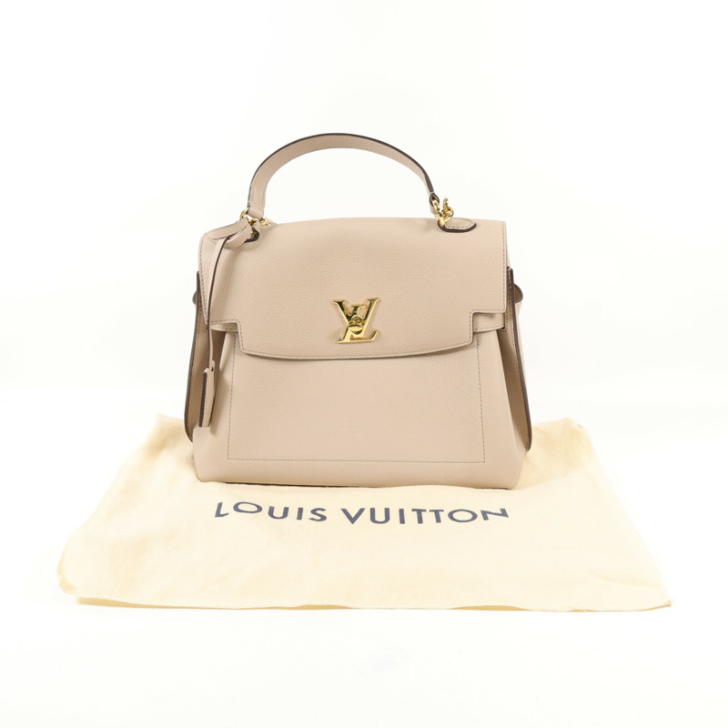 LOUIS VUITTON 牛皮皮革Lockme Ever金扣手挽肩背兩用袋-15