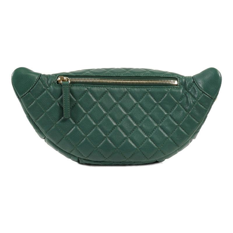 CHANEL 羊皮皮革Waist Bag金扣斜挎包-1