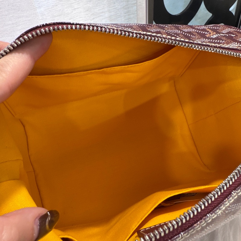 Goyard Bowling25 Toiletry 酒紅便當包 洗漱包 離櫃品-7