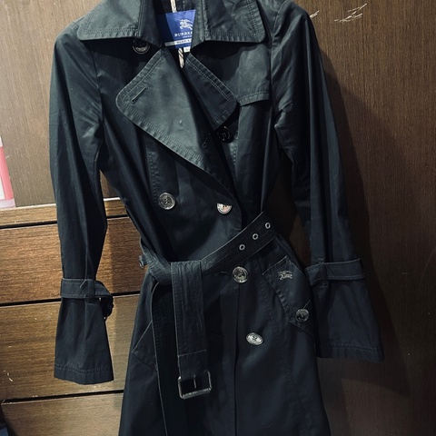 巴寶莉 burberry風衣外套藍標