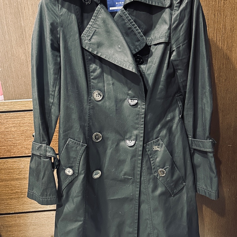 巴寶莉 burberry風衣外套藍標-2