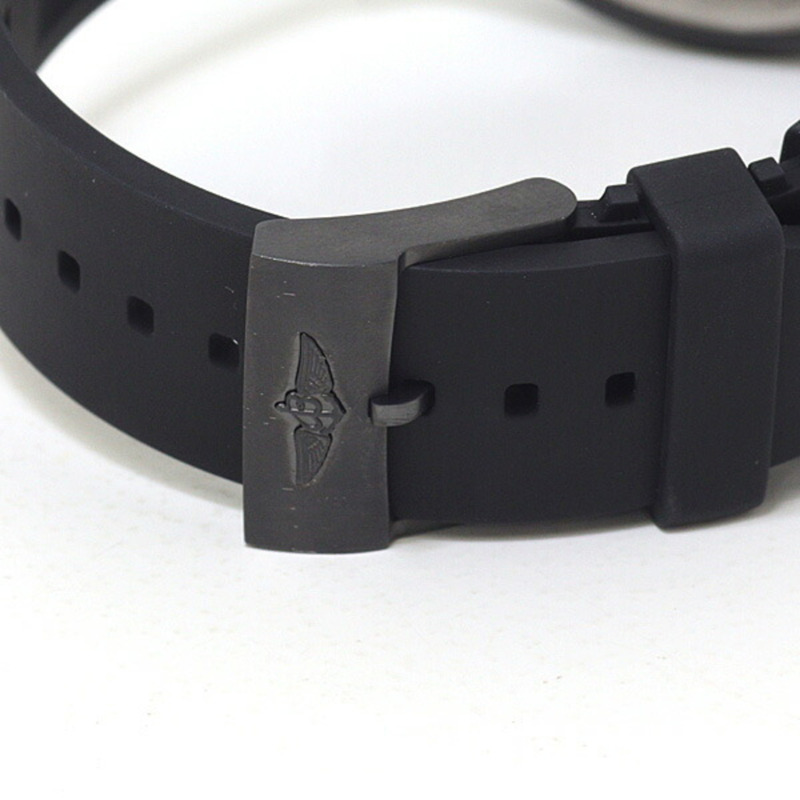 百年靈復仇者黑鳥V17311男士自動機械腕錶，黑色錶盤-5