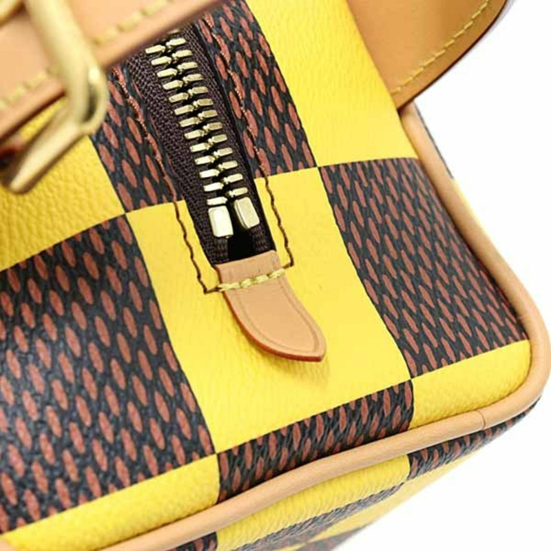 路易威登 Locker Dopp Kit Damier Pop 手提包 N40567 黃棕色-3