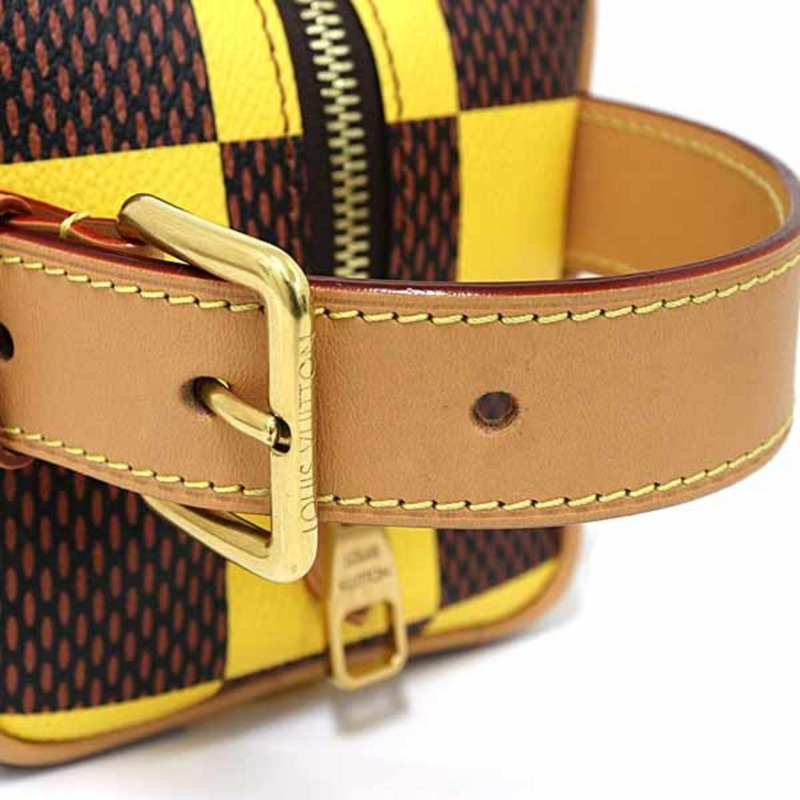 路易威登 Locker Dopp Kit Damier Pop 手提包 N40567 黃棕色-5