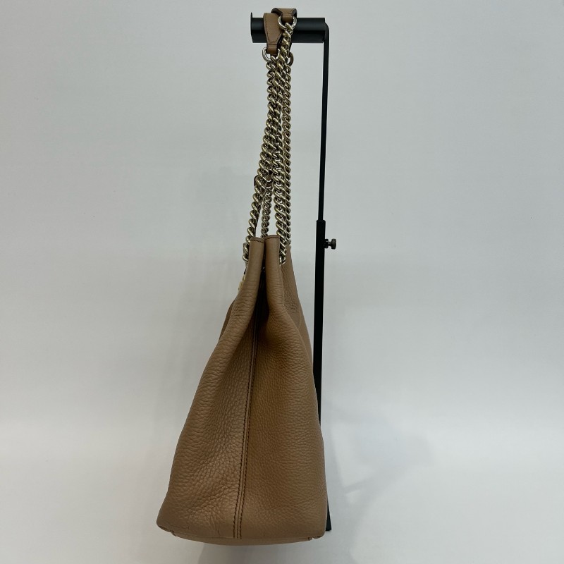 Gucci/古馳粉色soho流蘇單肩包-1