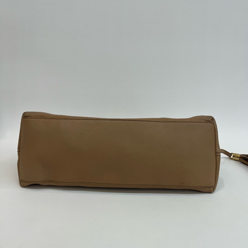 Gucci/古馳粉色soho流蘇單肩包-3