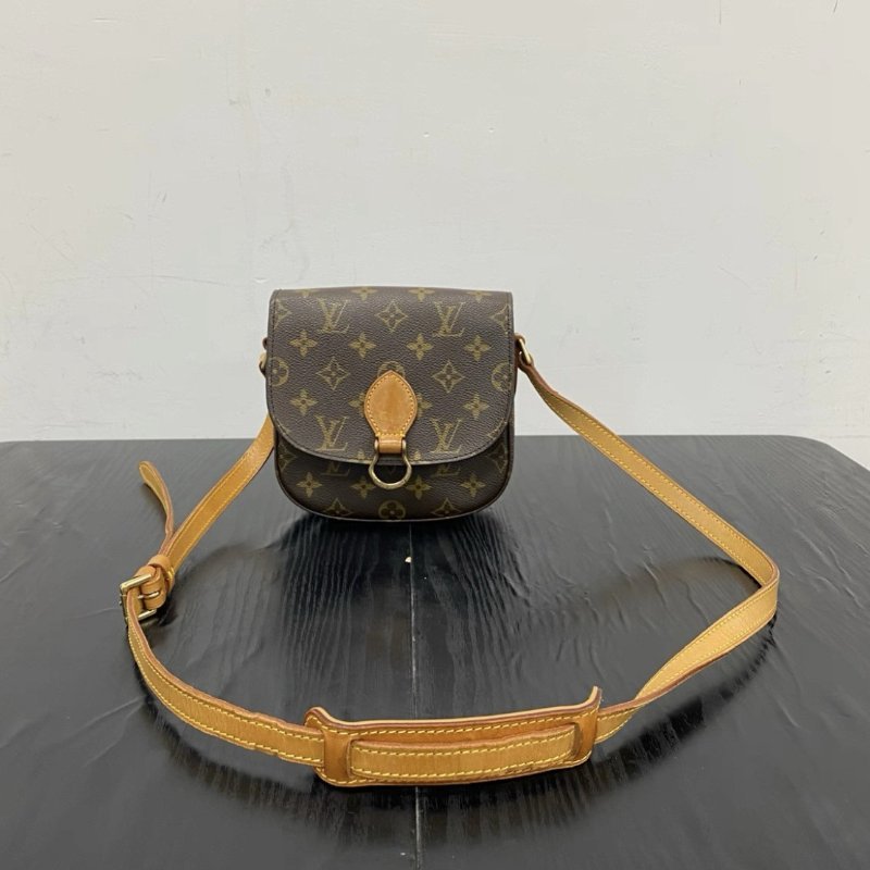 LV 老花中古馬鞍包 16.5*15*5 98新配件塵袋-0