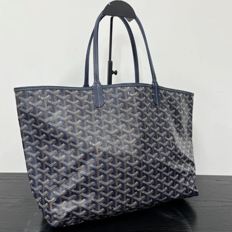 GOYARD 藍色Y字老花中號肩背子母購物袋 34*26*14 98新-1