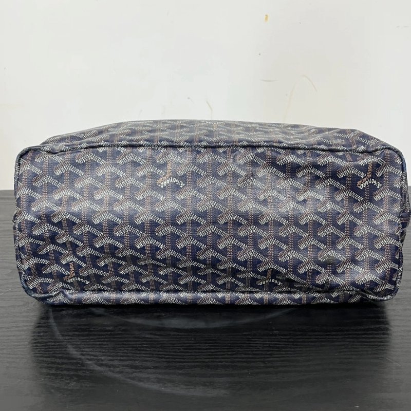GOYARD 藍色Y字老花中號肩背子母購物袋 34*26*14 98新-4