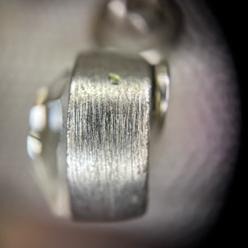 Chanel Vintage 06P 水鑽銀心形CC頸鏈-19