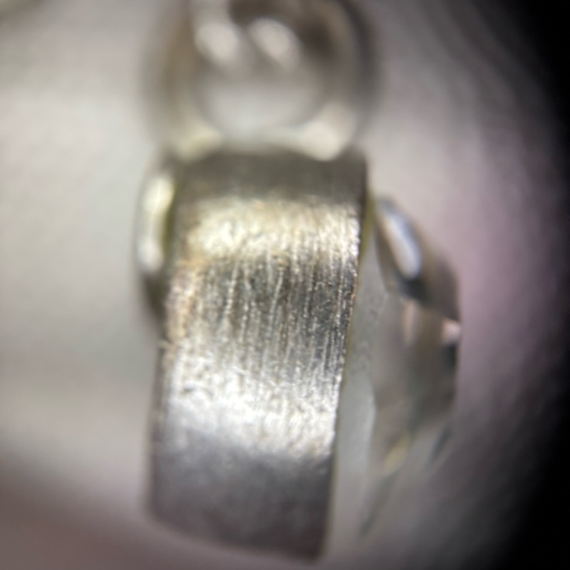 Chanel Vintage 06P 水鑽銀心形CC頸鏈-20