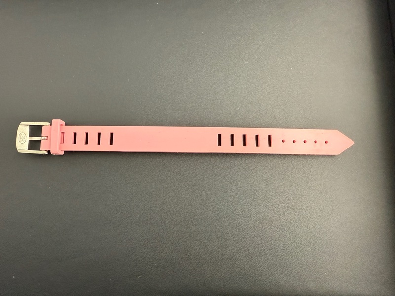 Chanel Vintage 99P 橡膠粉色配桃色字手帶-1