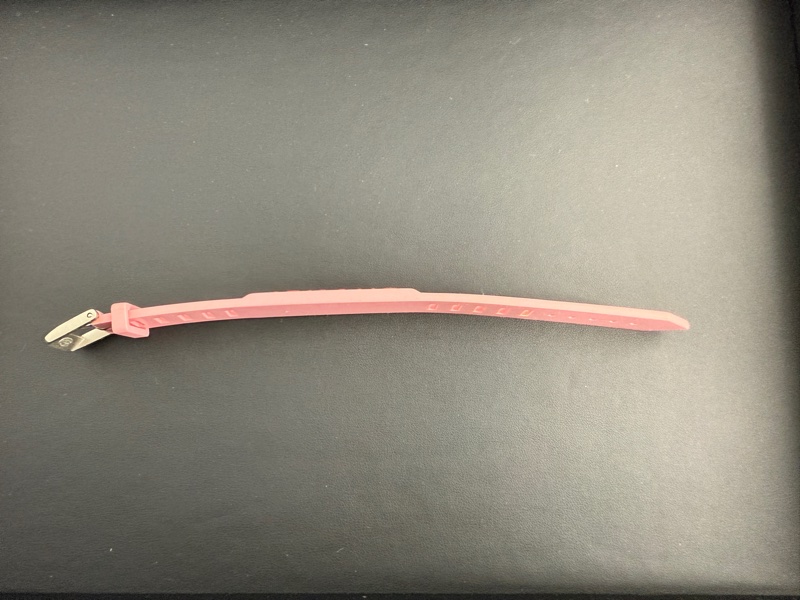 Chanel Vintage 99P 橡膠粉色配桃色字手帶-2