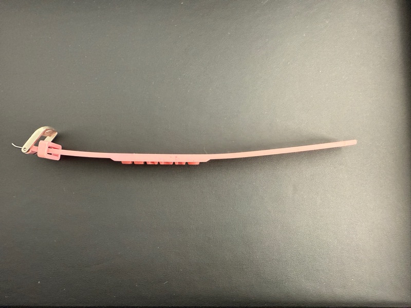 Chanel Vintage 99P 橡膠粉色配桃色字手帶-3