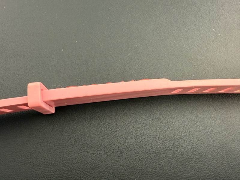 Chanel Vintage 99P 橡膠粉色配桃色字手帶-10