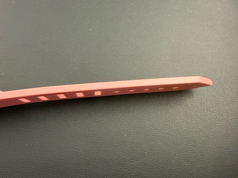 Chanel Vintage 99P 橡膠粉色配桃色字手帶-11