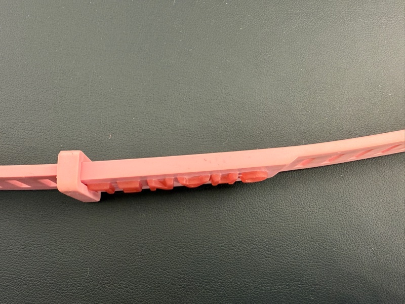 Chanel Vintage 99P 橡膠粉色配桃色字手帶-13