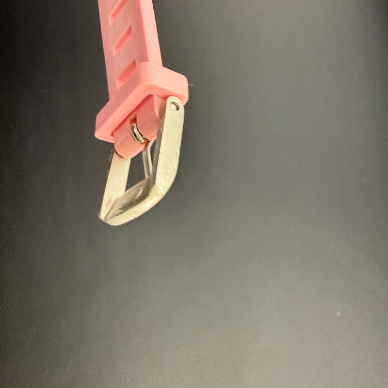 Chanel Vintage 99P 橡膠粉色配桃色字手帶-14