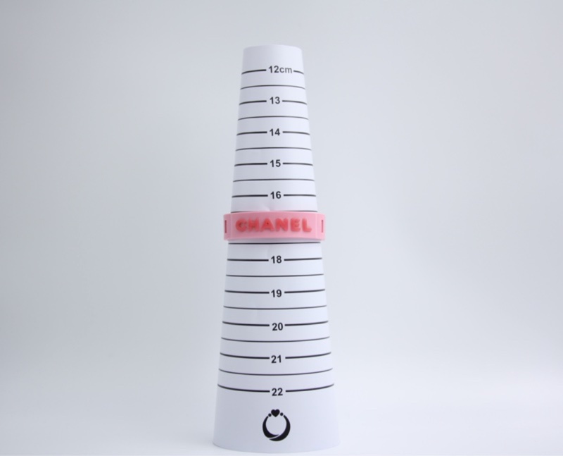 Chanel Vintage 99P 橡膠粉色配桃色字手帶-16