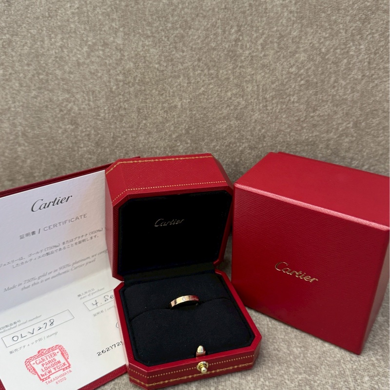 卡地亞 經典單鑽戒指💍-0