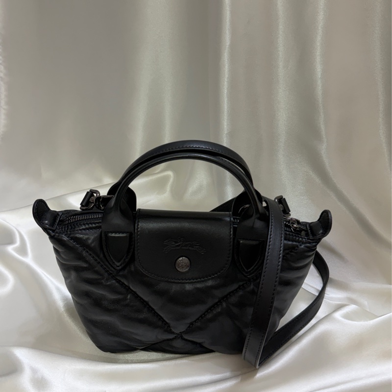 Longchamp Le Pliage Cuir 雲朵包☁️ 小綿羊皮-0