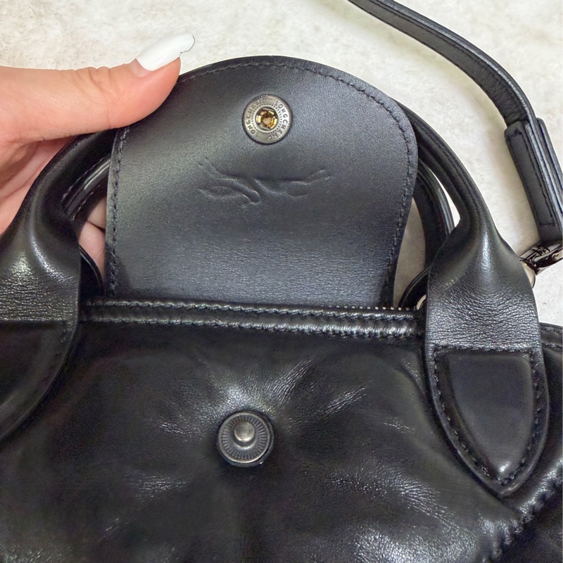 Longchamp Le Pliage Cuir 雲朵包☁️ 小綿羊皮-11