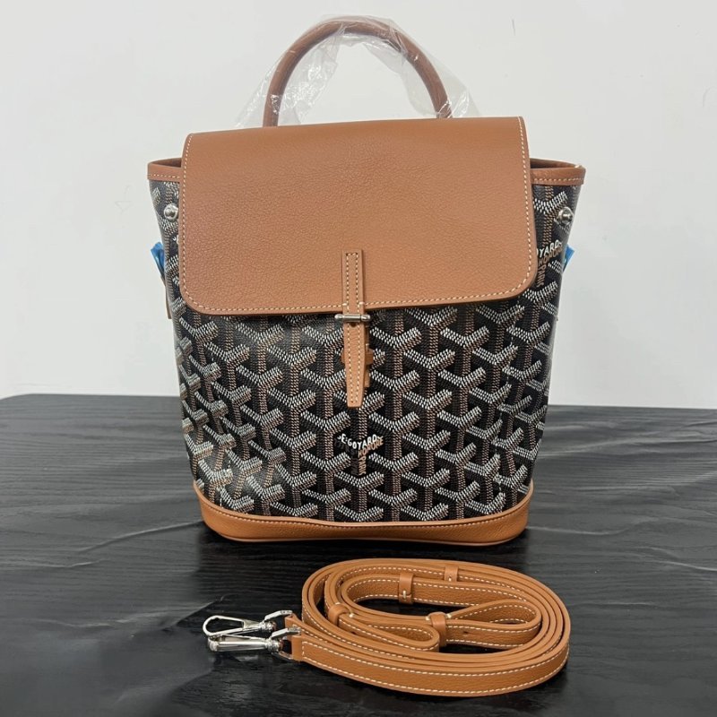 GOYARD 金棕alpinmini後背包 20*18*9 全新配件塵袋-0