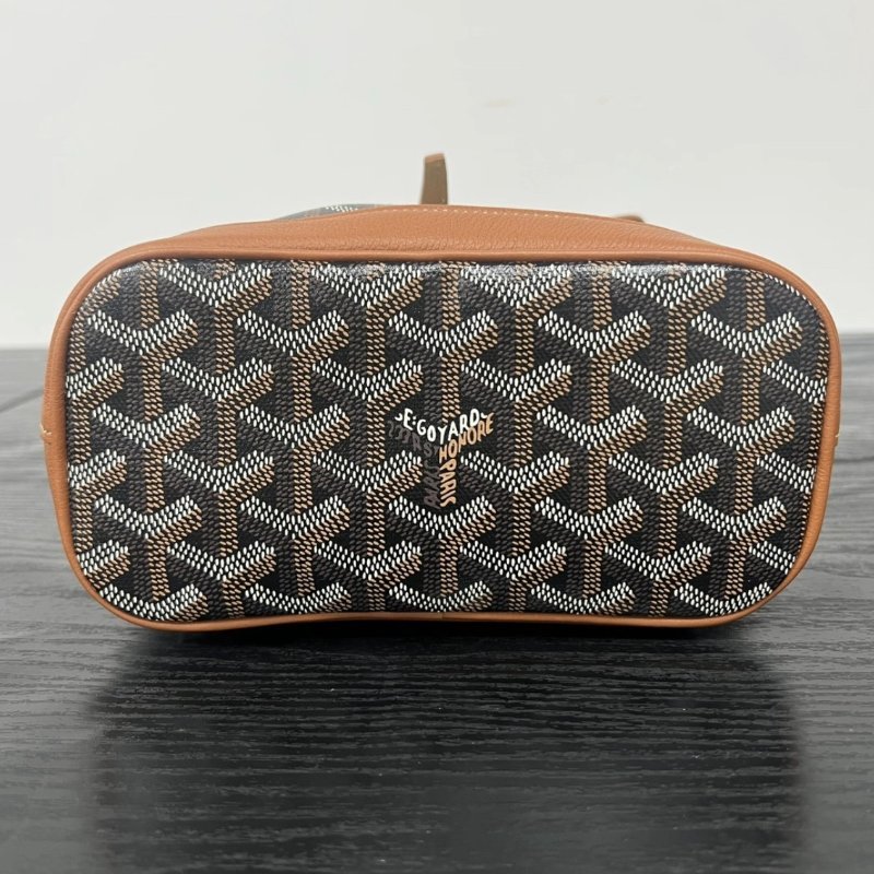 GOYARD 金棕alpinmini後背包 20*18*9 全新配件塵袋-3