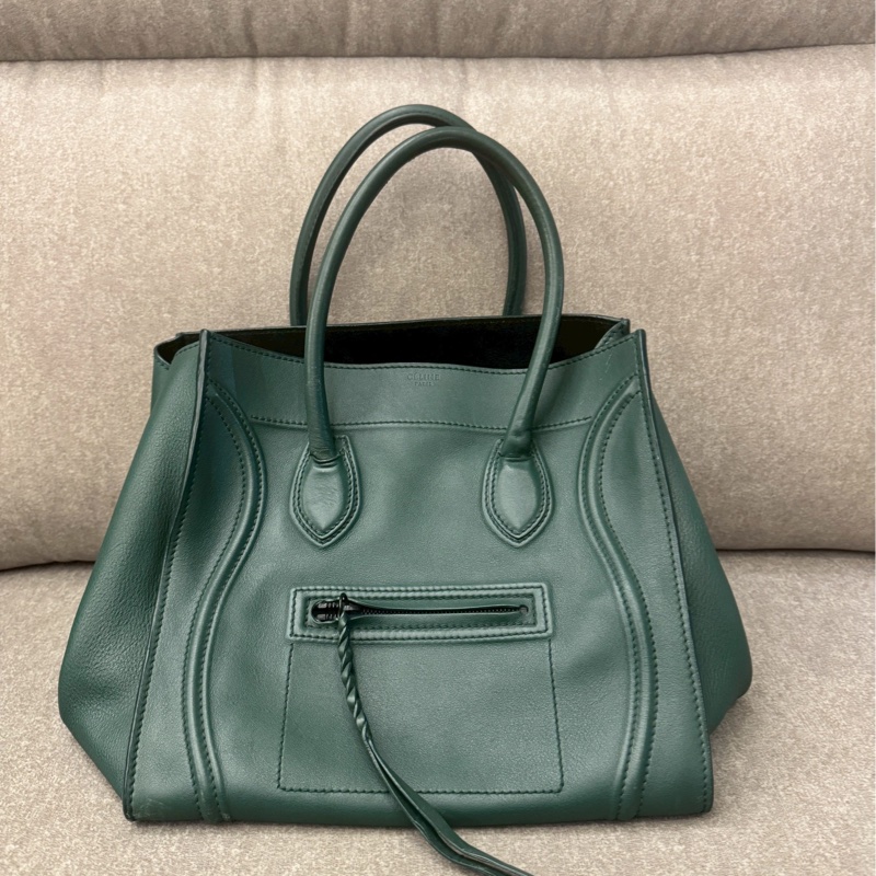 CELINE墨綠手提包-0