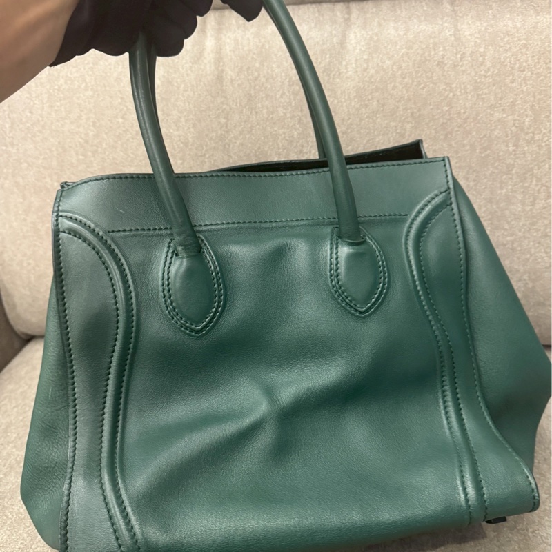 CELINE墨綠手提包-1