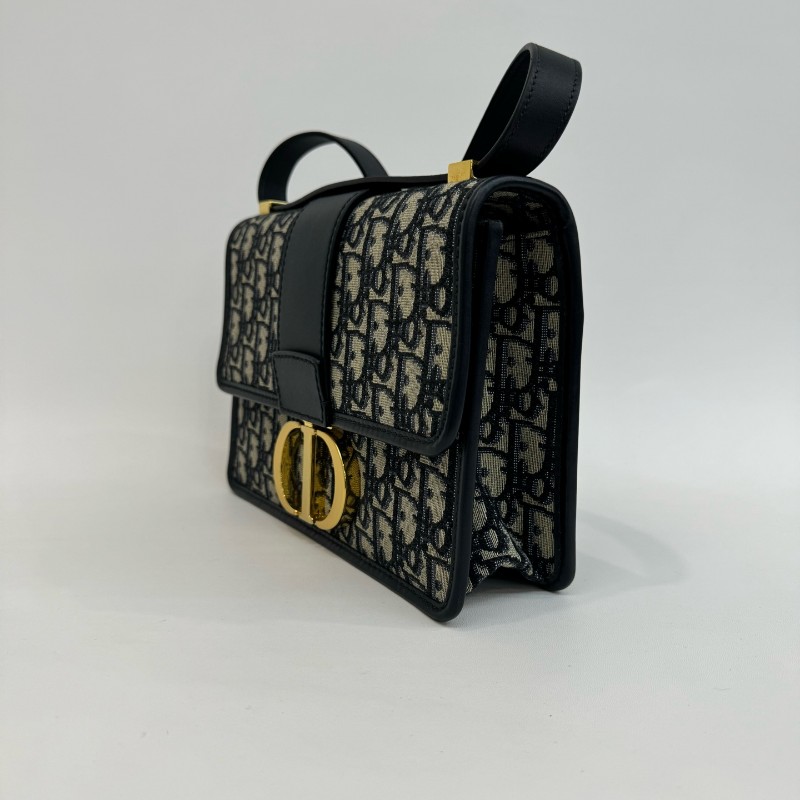 Dior/迪奧 老花蒙田30皮肩帶中號單肩斜挎包。-3